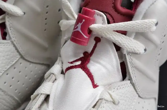 Bmlin Shoes Jordan 384664-116 Maroon white 6 Retro Air 0501